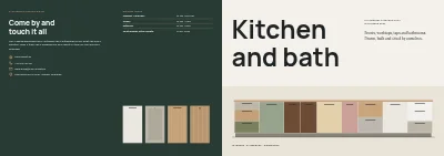 Cover of Kitchen and bathroom showroom catalogue – 64 pages