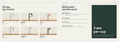 Pages 34–35 of Kitchen and bathroom showroom catalogue – 64 pages