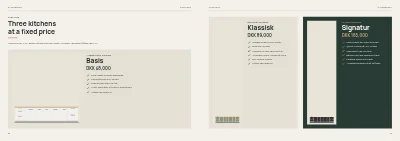 Pages 38–39 of Kitchen and bathroom showroom catalogue – 64 pages