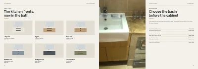 Pages 42–43 of Kitchen and bathroom showroom catalogue – 64 pages