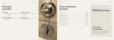 Pages 44–45 of Kitchen and bathroom showroom catalogue – 64 pages