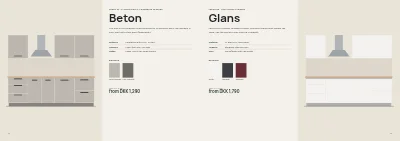 Pages 14–15 of Kitchen and bathroom showroom catalogue – 64 pages