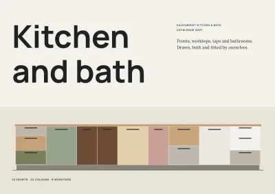Kitchen and bathroom showroom catalogue – 64 pages
