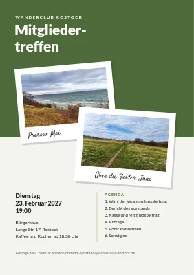 Jahreshauptversammlung Wanderverein — Polaroids