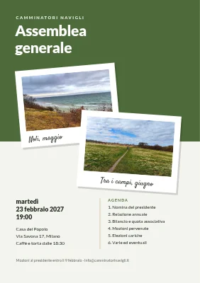 Assemblea del gruppo di cammino — polaroid