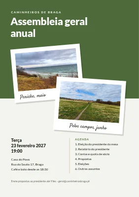 Assembleia-geral do clube de caminhada — polaroids