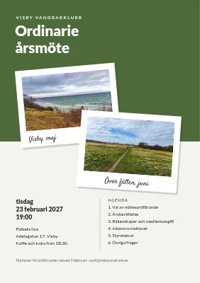 Vandringsklubbens årsmöte — polaroids