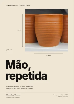 Dissertação de mestrado — ateliê de cerâmica