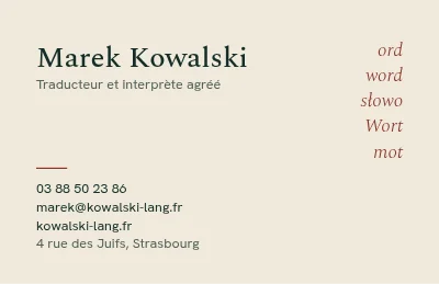 Cinq langues