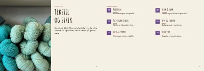 Side 16–17 af Program og udstillerliste for kunsthåndværkermarked – 32 sider