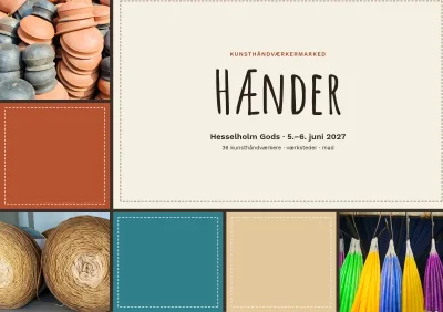 Program og udstillerliste for kunsthåndværkermarked – 32 sider