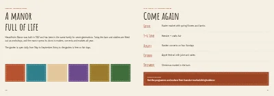 Pages 30–31 of Programme and exhibitor list for a crafts fair – 32 pages