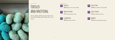 Pages 16–17 of Programme and exhibitor list for a crafts fair – 32 pages