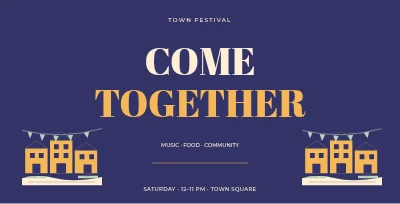Town festival – Typographic statement