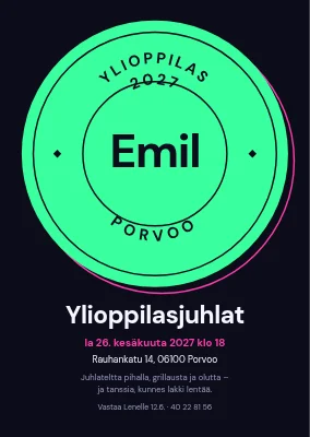 Valmistujaisjuhla — sinettikutsu