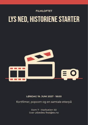 Lysene dempes, historiene begynner