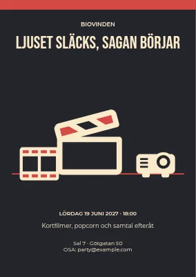 Ljuset dämpas, berättelserna börjar