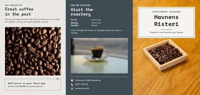 Coffee roastery: coffees and subscription