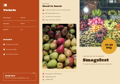 Food festival programme