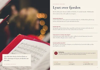 Side 14–15 af Sæsonprogram for kammerorkester – 32 sider