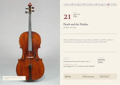 Pages 18–19 of Season programme for a chamber orchestra – 32 pages