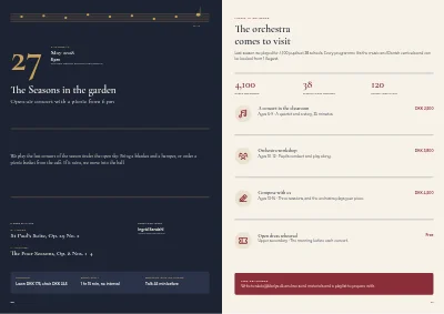 Pages 20–21 of Season programme for a chamber orchestra – 32 pages