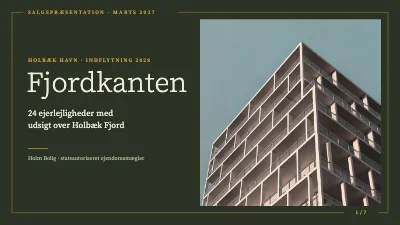 Ejendomspræsentation — nybyg ved fjorden