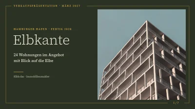 Objektpräsentation — Neubau am Fjord