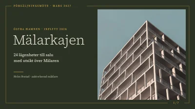 Objektspresentation — nybygge vid fjorden