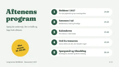 Side 2 af Fodboldklub — sæsonstart
