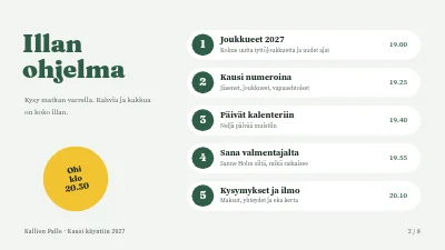 Sivu 2 – Jalkapalloseura — kauden avaus