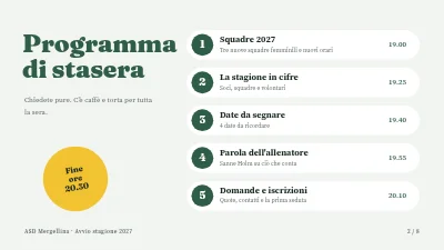 Pagina 2 di Squadra di calcio — inizio di stagione