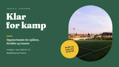 Side 1 av Fotballklubben — sesongstart