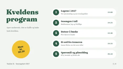 Side 2 av Fotballklubben — sesongstart
