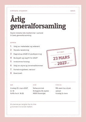 Generalforsamling — borettslag