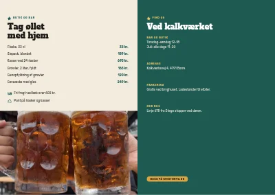 Side 14–15 af Produktbrochure for mikrobryggeri – 16 sider