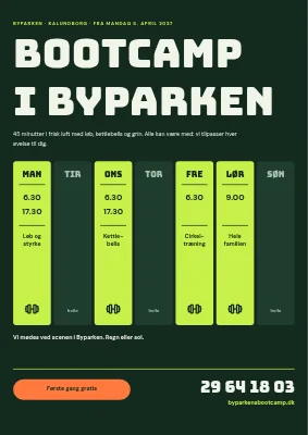 Side 1 af Bootcamp i Byparken i Kalundborg