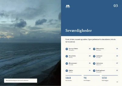 Side 22–23 af Turistguide til en dansk ø – 64 sider