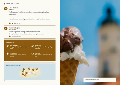 Side 32–33 af Turistguide til en dansk ø – 64 sider