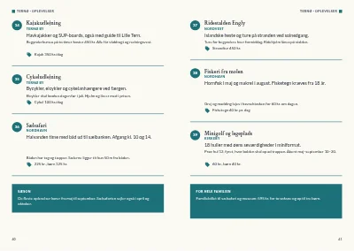 Side 40–41 af Turistguide til en dansk ø – 64 sider