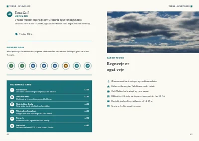 Side 42–43 af Turistguide til en dansk ø – 64 sider