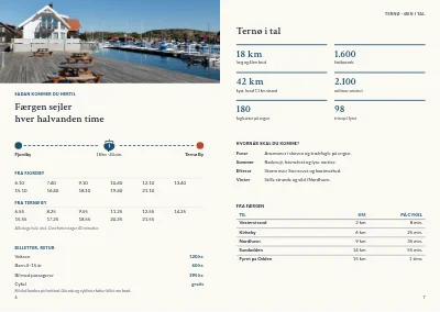 Side 6–7 af Turistguide til en dansk ø – 64 sider