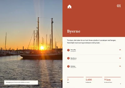 Side 8–9 af Turistguide til en dansk ø – 64 sider
