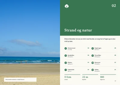 Side 16–17 af Turistguide til en dansk ø – 64 sider