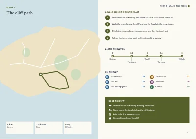 Pages 46–47 of Tourist guide to a Danish island – 64 pages