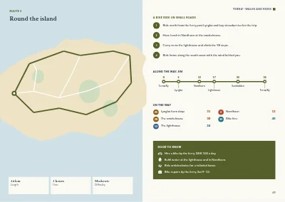 Pages 48–49 of Tourist guide to a Danish island – 64 pages