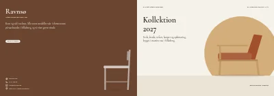 Omslag af Produktkatalog for møbelproducent – 96 sider
