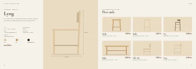 Side 18–19 af Produktkatalog for møbelproducent – 96 sider
