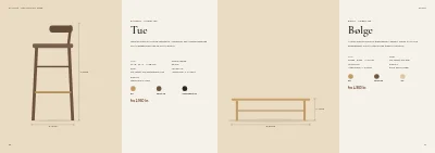 Side 20–21 af Produktkatalog for møbelproducent – 96 sider