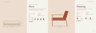 Side 38–39 af Produktkatalog for møbelproducent – 96 sider